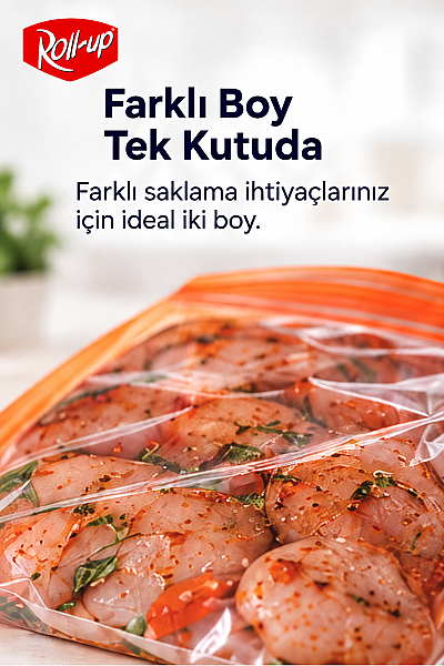 Roll-Up Çift Kilitli Buzdolabı 1 L+2,5 Litre 30 Adet - 2