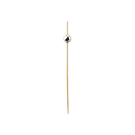 Roll-up Dekoratif Bambu Kürdan Silver Top 12cm 50 Adet - 2
