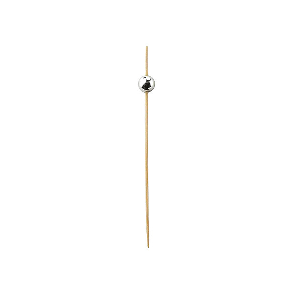 Roll-up Dekoratif Bambu Kürdan Silver Top 12cm 50 Adet - 2