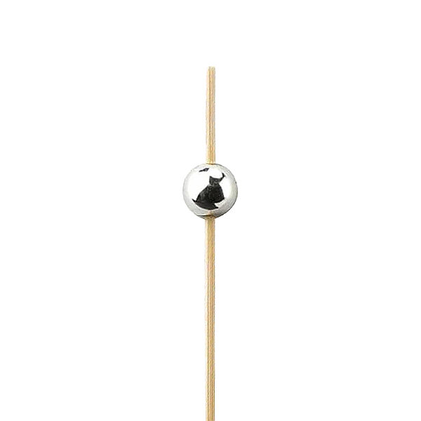 Roll-up Dekoratif Bambu Kürdan Silver Top 12cm 50 Adet - 3