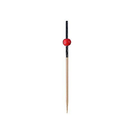 Roll-up Dekoratif Bambu Kürdan Siyah Üstü Kırmızı Top 12cm 50 Adet - 2