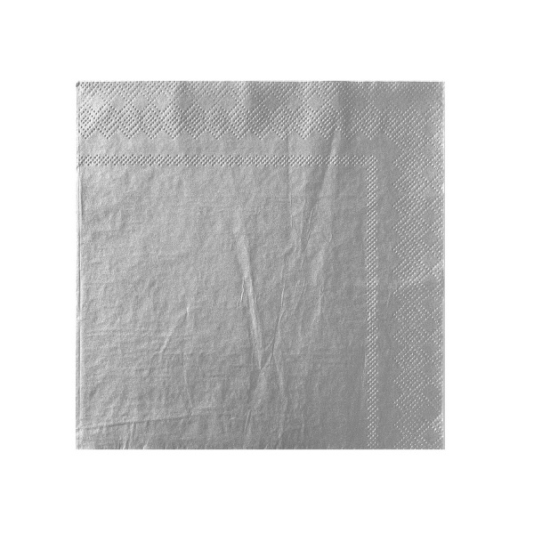 Roll-Up Kağıt Peçete Gümüş 33 x 33cm 20li - 2