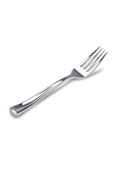Roll-up Metal Görünümlü Plastik Çatal 18li - 1