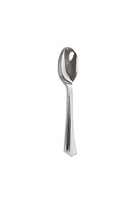 Roll-up Metal Görünümlü Plastik Kaşık 18li - 2