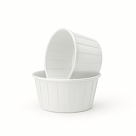 Roll-up Muffin Kek Kapsülü Beyaz 50 Adet - Roll-Up