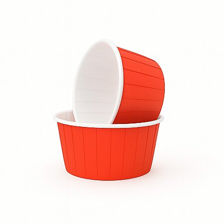 Roll-up Muffin Kek Kapsülü Kırmızı 50 Adet - Roll-Up