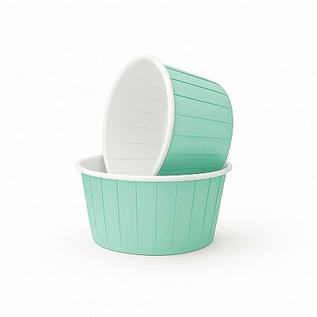 Roll-up Muffin Kek Kapsülü Mat Mint Yeşili 50 Adet - 1