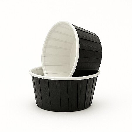 Roll-up Muffin Kek Kapsülü Siyah Büyük Boy 50 Adet - Roll-Up