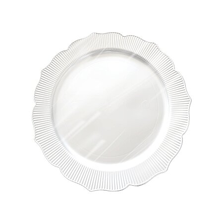 Roll-Up Plastik Kalın Tabak Büyük 26 cm Beyaz 6 Adet - Roll-Up