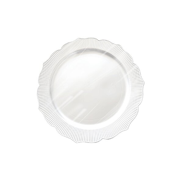 Roll-Up Plastik Kalın Tabak Küçük 18 cm Beyaz 6 Adet - 1