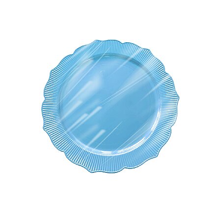 Roll-Up Plastik Kalın Tabak Küçük 18 cm Mavi 6 Adet - Roll-Up
