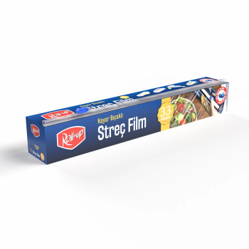 Roll-up Streç Film 30cm x 33 m 1 Adet (Kayar Bıçaklı) - Roll-up
